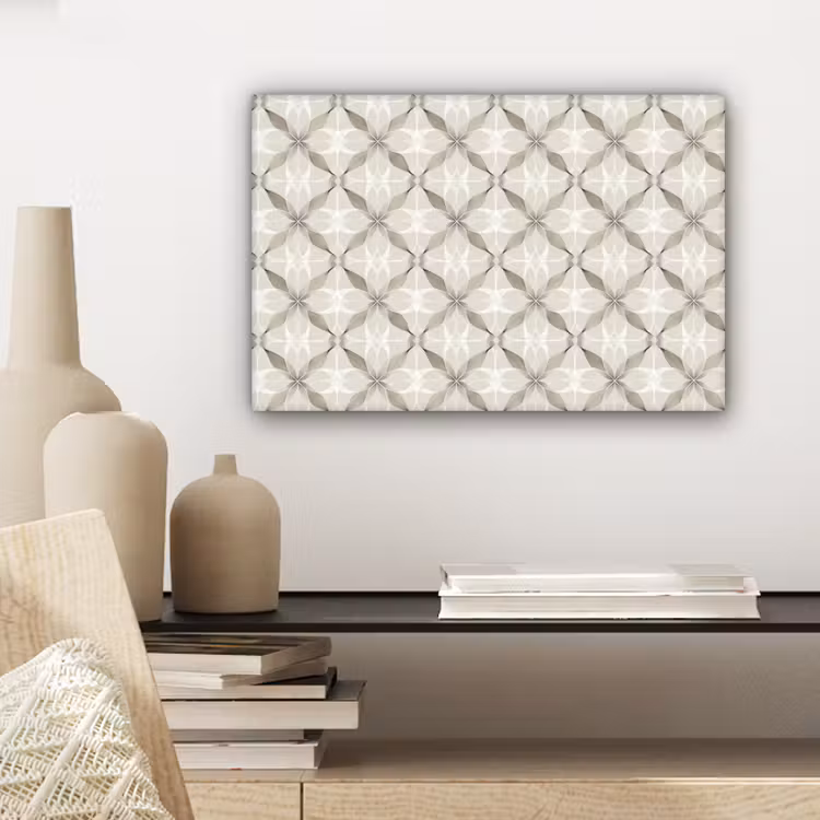 Canvas schilderij - Grafisch - Patroon - Grijs — 5