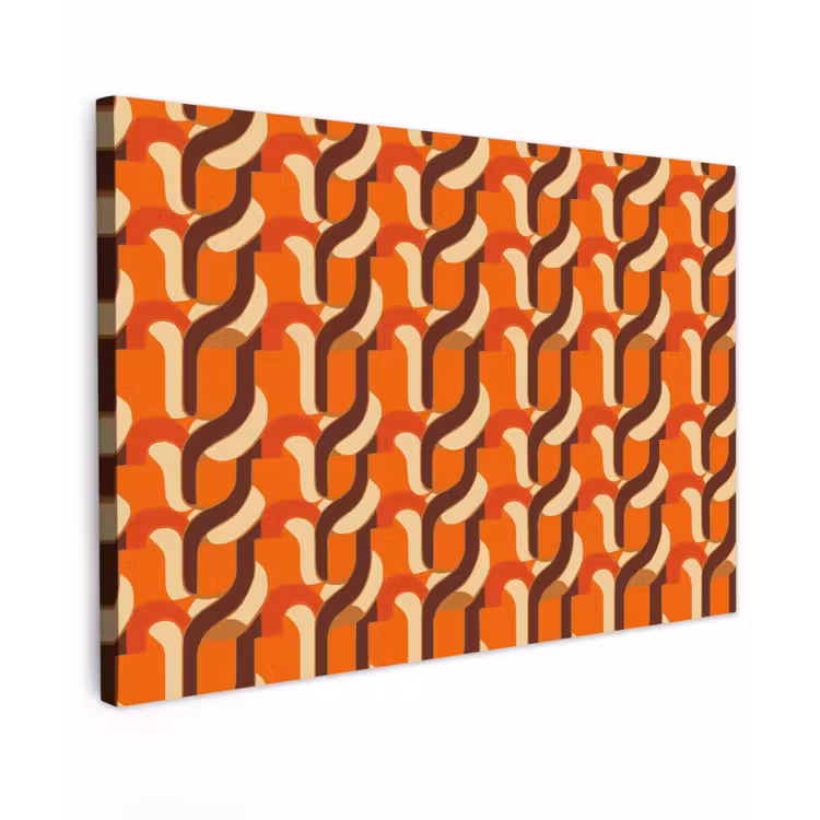 Canvas schilderij - Retro - Modern - Kleurrijk — 1