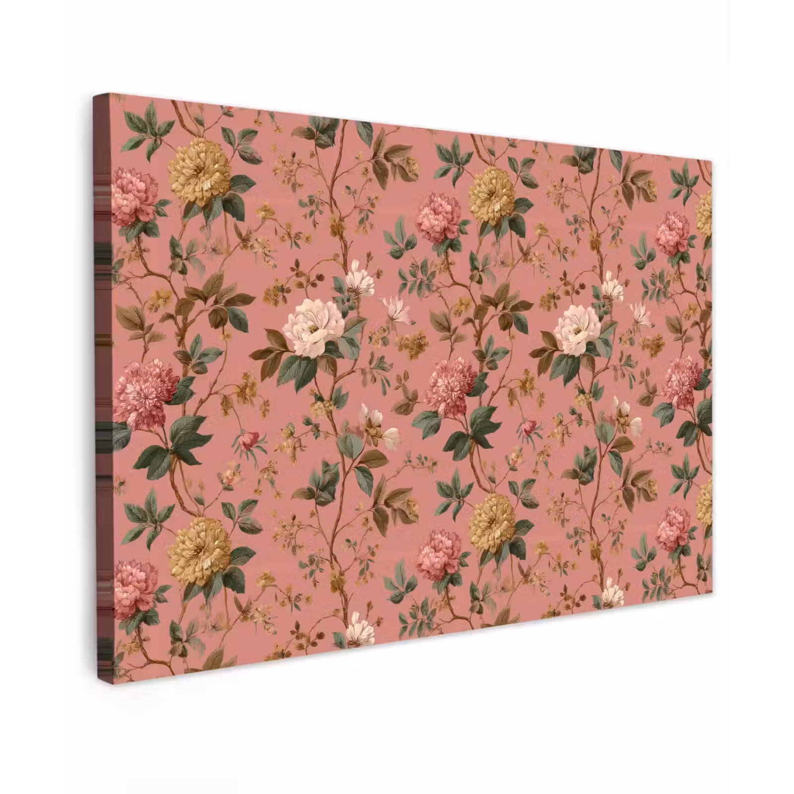 Canvas schilderij - Klassiek - Botanisch - Roze — 1