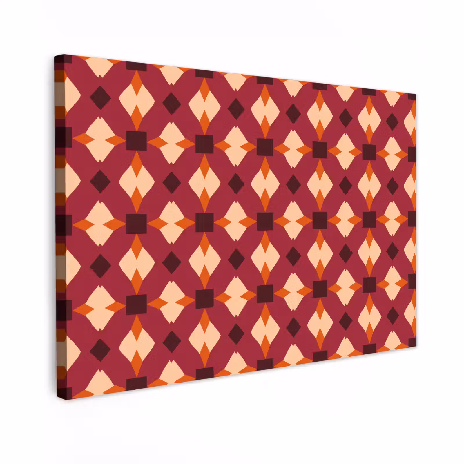Canvas schilderij - Retro - Patroon - Kleurrijk — 1