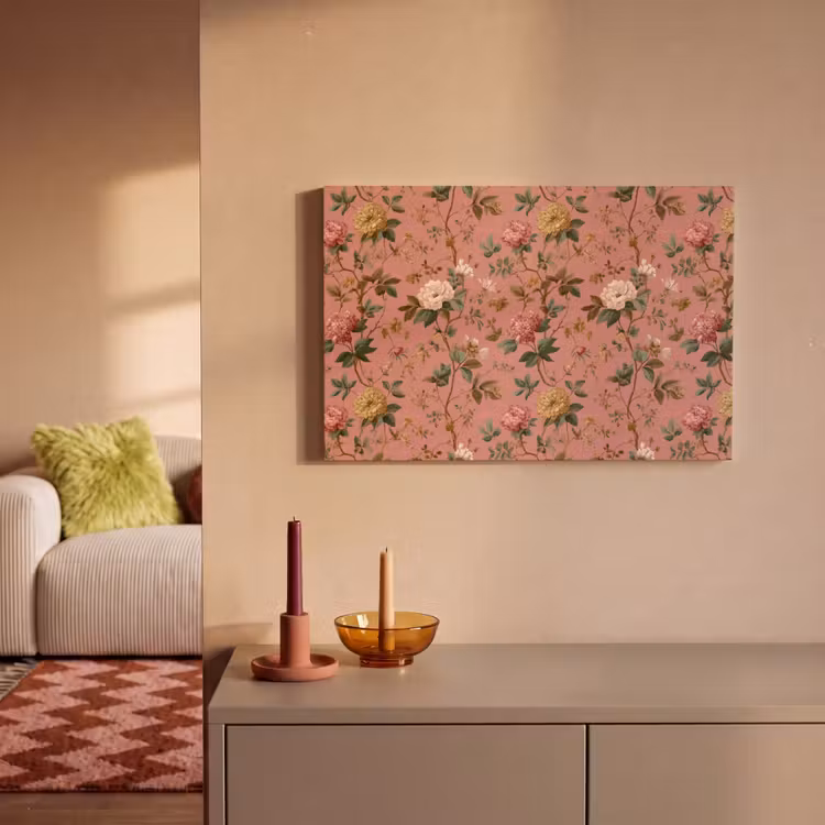 Canvas schilderij - Klassiek - Botanisch - Roze — 2