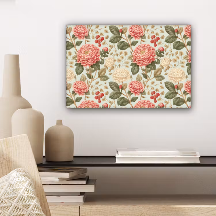 Canvas schilderij - Klassiek - Botanisch - Veelkleurig — 5