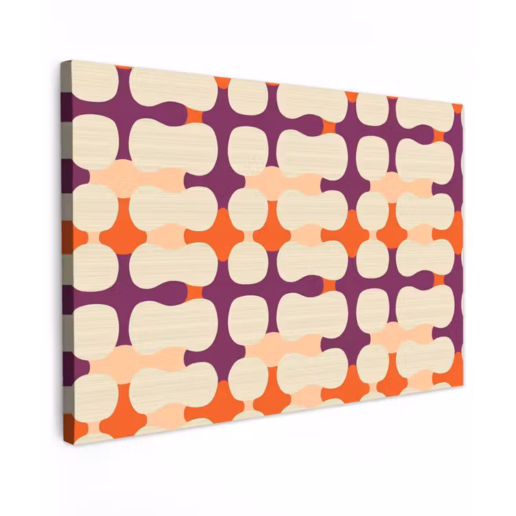 Canvas schilderij - Modern - Patroon - Kleurrijk — 1