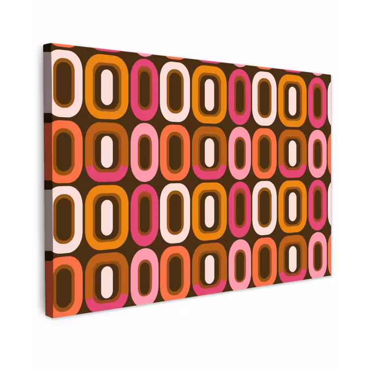 Canvas schilderij - Modern - Retro - Kleurrijk — 1