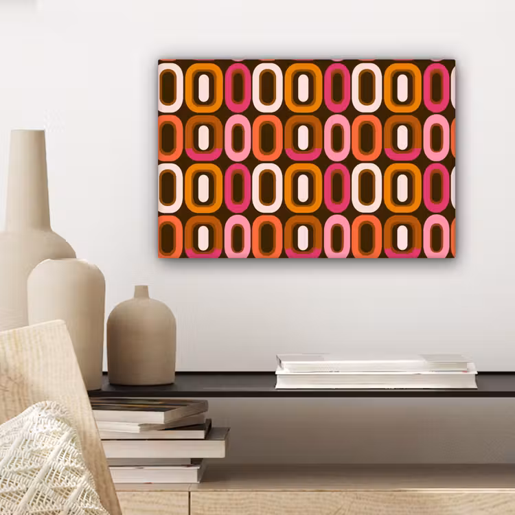 Canvas schilderij - Modern - Retro - Kleurrijk — 5