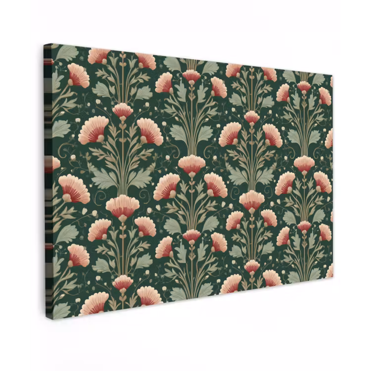 Canvas schilderij - Patroon - Botanisch - Kleurrijk — 1