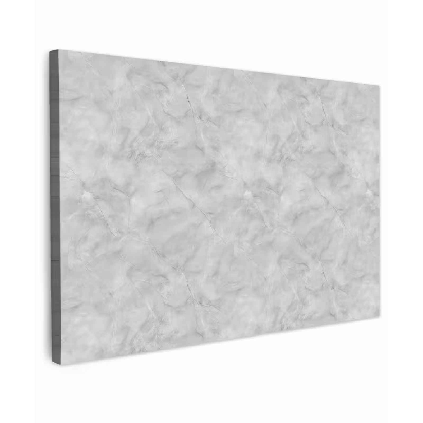 Canvas schilderij - Grijs - Marmer - Mat — 1