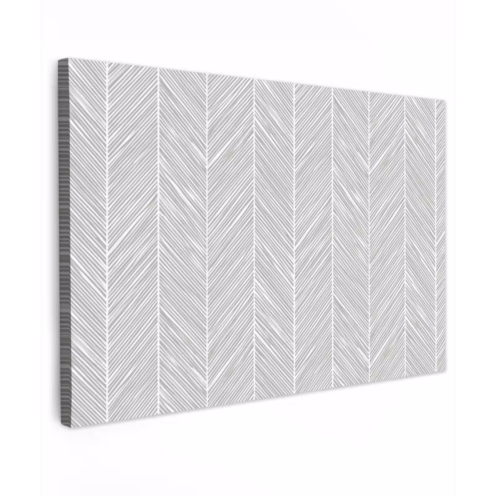 Canvas schilderij - Klassiek - Visgraat - Grijs — 1