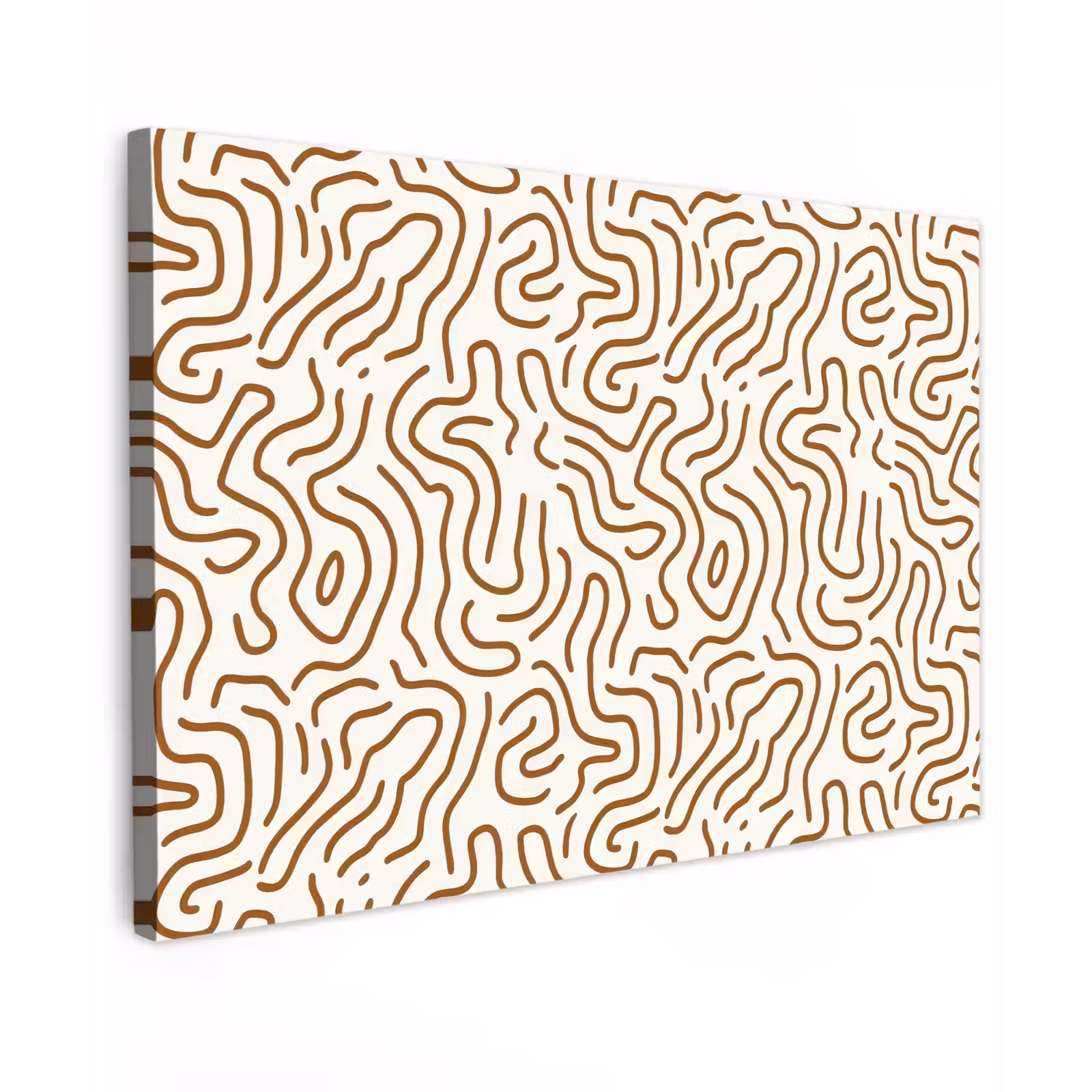 Canvas schilderij - Minimalistisch - Patroon - Terracotta — 1