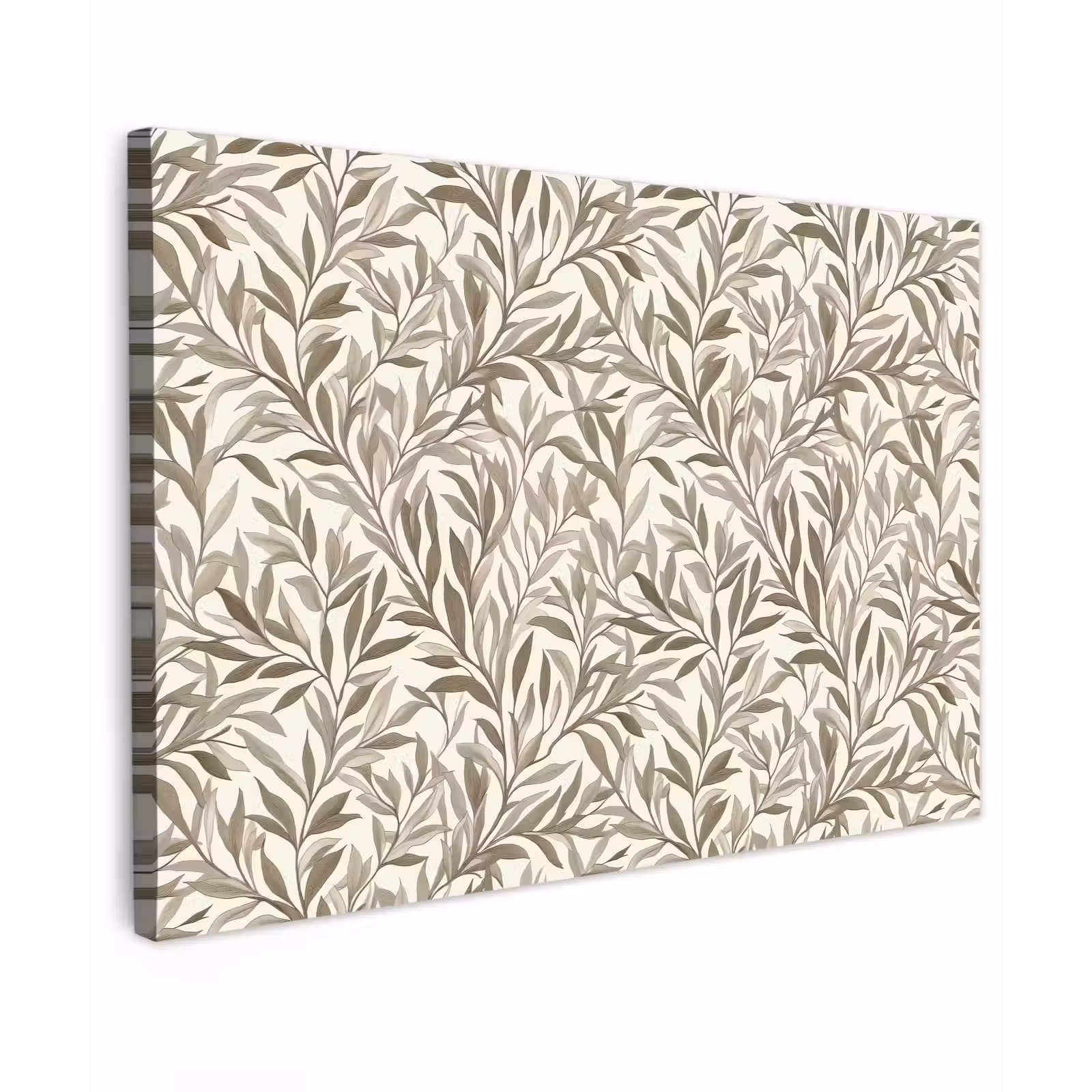 Canvas schilderij - Takken - Botanisch - Taupe — 1