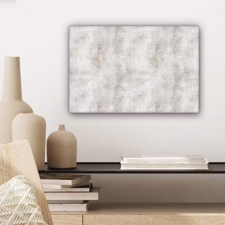 Canvas schilderij - Grijs - Beton - Verweerd — 5