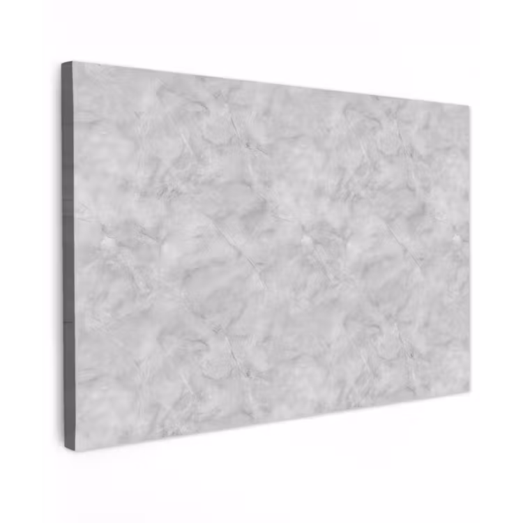 Canvas schilderij - Grijs - Marmer - Mat — 1