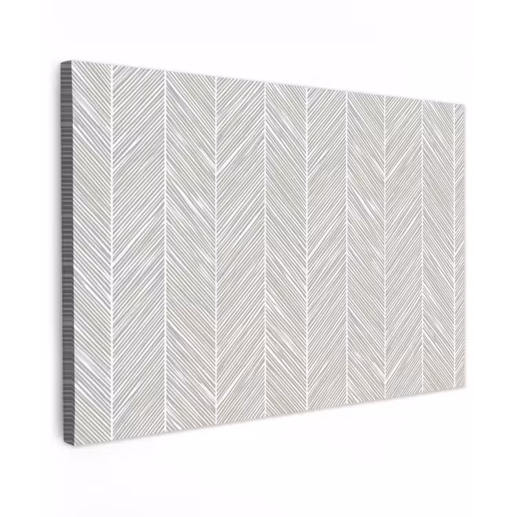 Canvas schilderij - Klassiek - Visgraat - Grijs — 1