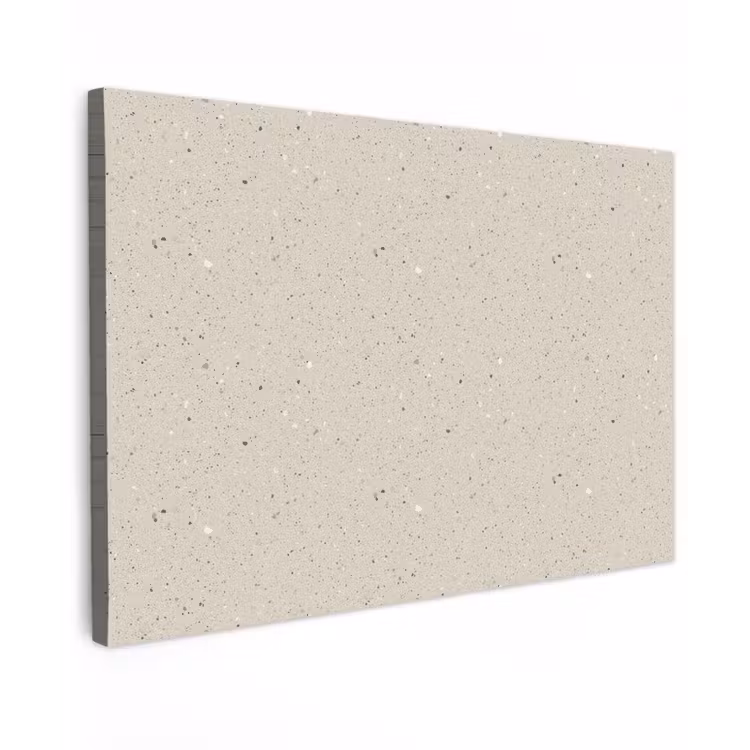 Canvas schilderij - Lichtbeige - Terrazzo - Grijs — 1