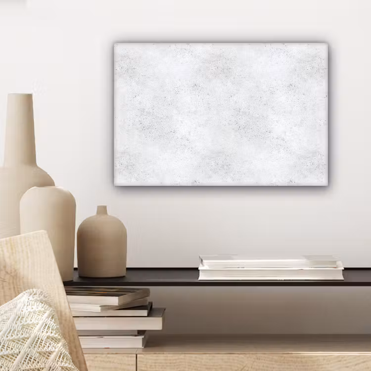Canvas schilderij - Lichtgrijs - Betonstructuur - Subtiel — 5