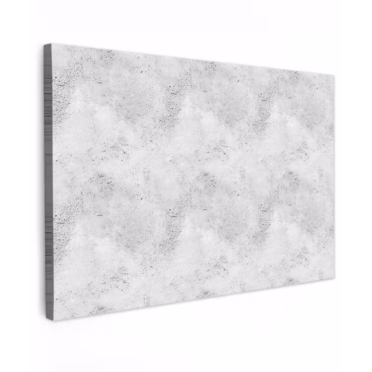 Canvas schilderij - Lichtgrijs - Ruw - Subtiel — 1