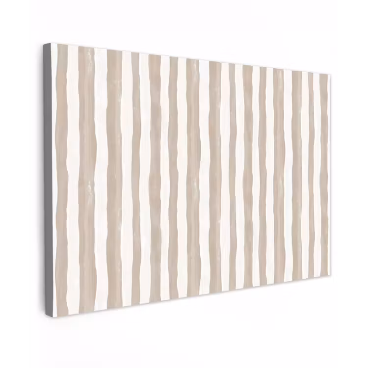 Canvas schilderij - Minimalistisch - Strepen - Beige — 1