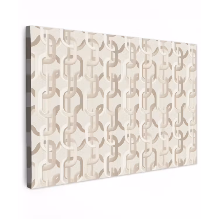 Canvas schilderij - Motief - Abstract - Beige — 1