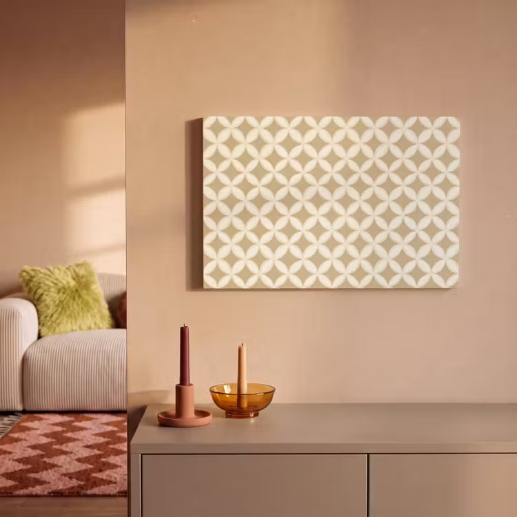 Canvas schilderij - Symmetrisch - Motief - Beige — 2