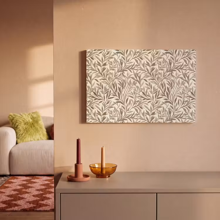 Canvas schilderij - Takken - Botanisch - Taupe — 2