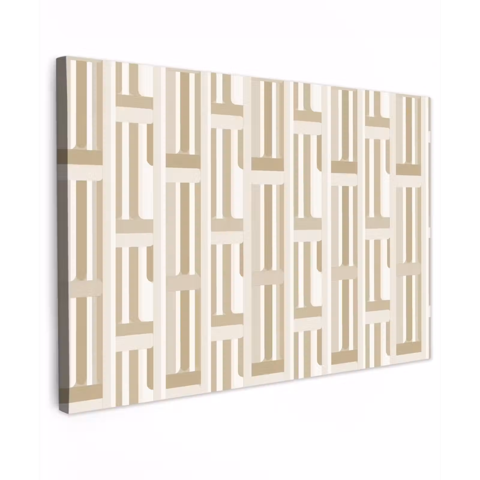 Canvas schilderij - Modern - Geometrisch - Beige — 1