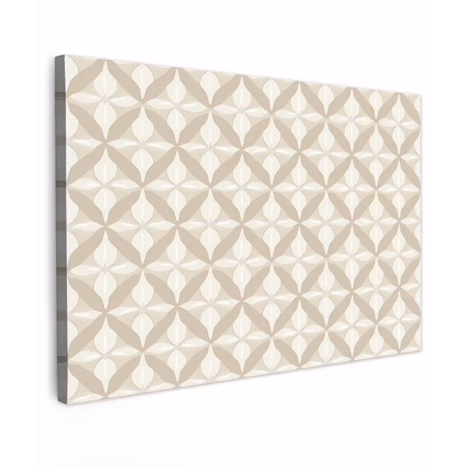 Canvas schilderij - Patroon - Klassiek - Beige — 1