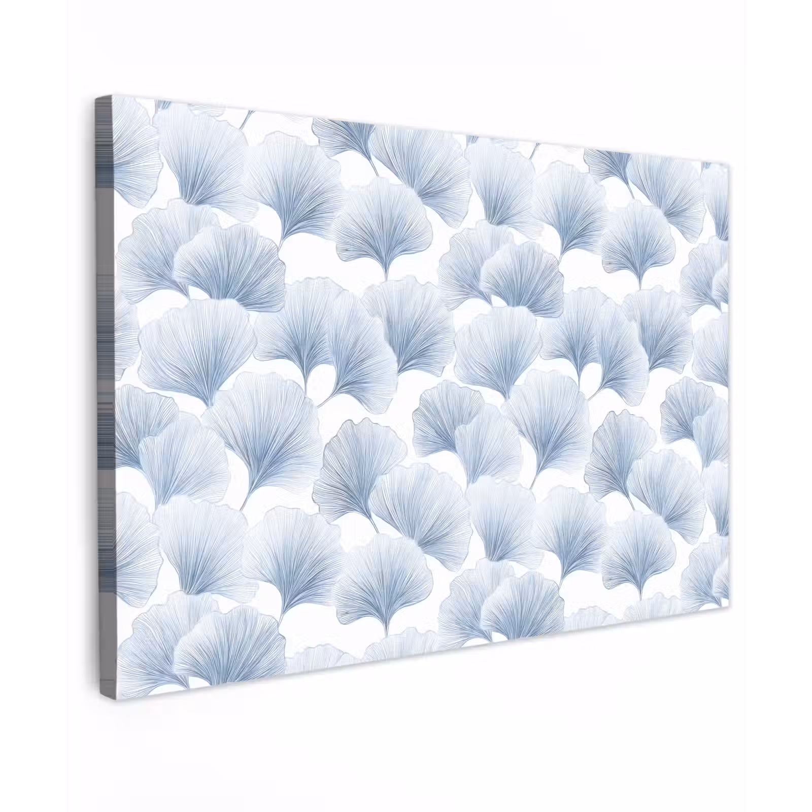 Canvas schilderij - Waaier - Modern - Blauw — 1