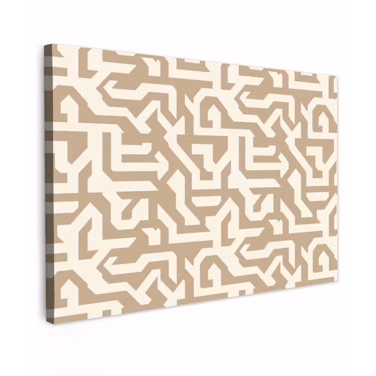 Canvas schilderij - Modern - Abstract - Beige — 1