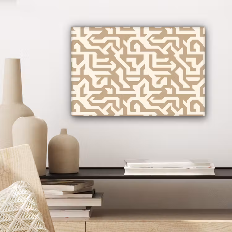 Canvas schilderij - Modern - Abstract - Beige — 5