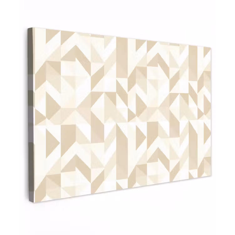 Canvas schilderij - Modern - Abstract - Beige — 1
