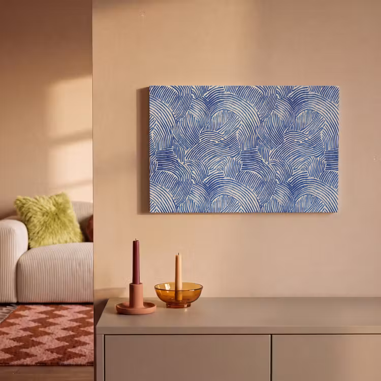 Canvas schilderij - Modern - Abstract - Blauw — 2