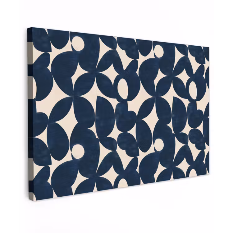 Canvas schilderij - Modern - Geometrisch - Blauw — 1