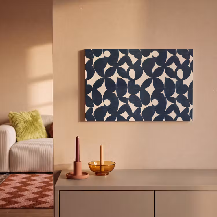 Canvas schilderij - Modern - Geometrisch - Blauw — 2