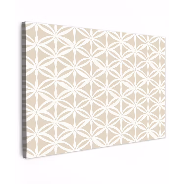 Canvas schilderij - Motief - Modern - Beige — 1