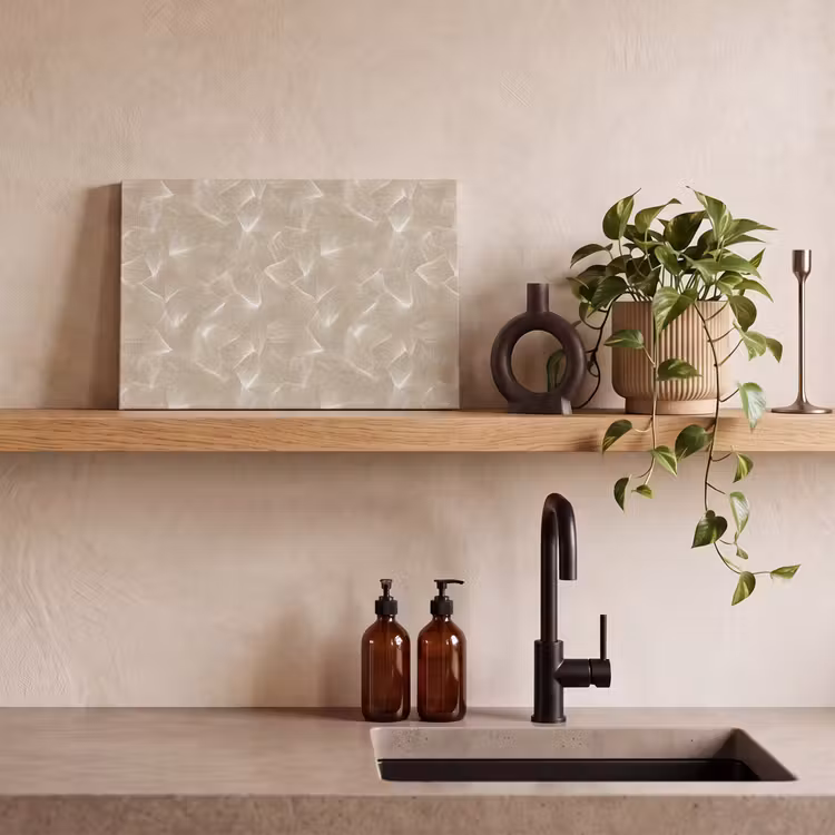 Canvas schilderij - Organisch - Textuur - Beige — 3