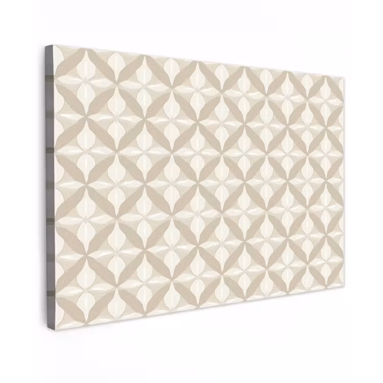 Canvas schilderij - Patroon - Klassiek - Beige — 1