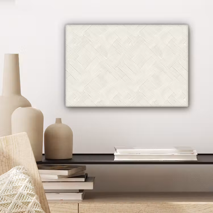 Canvas schilderij - Textuur - Abstract - Beige — 5
