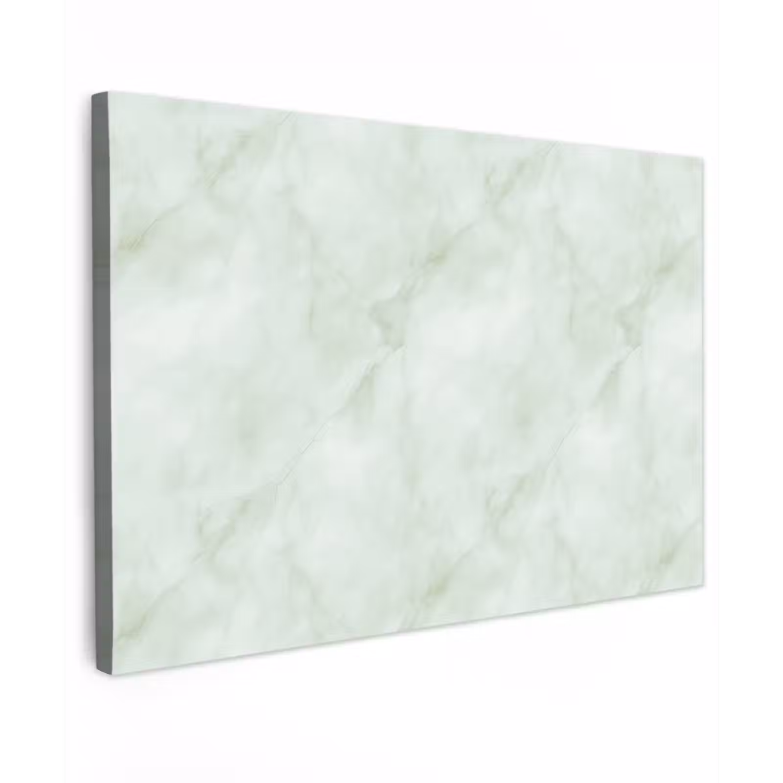 Canvas schilderij - Groen - Marmer - Vloeiende aders — 1