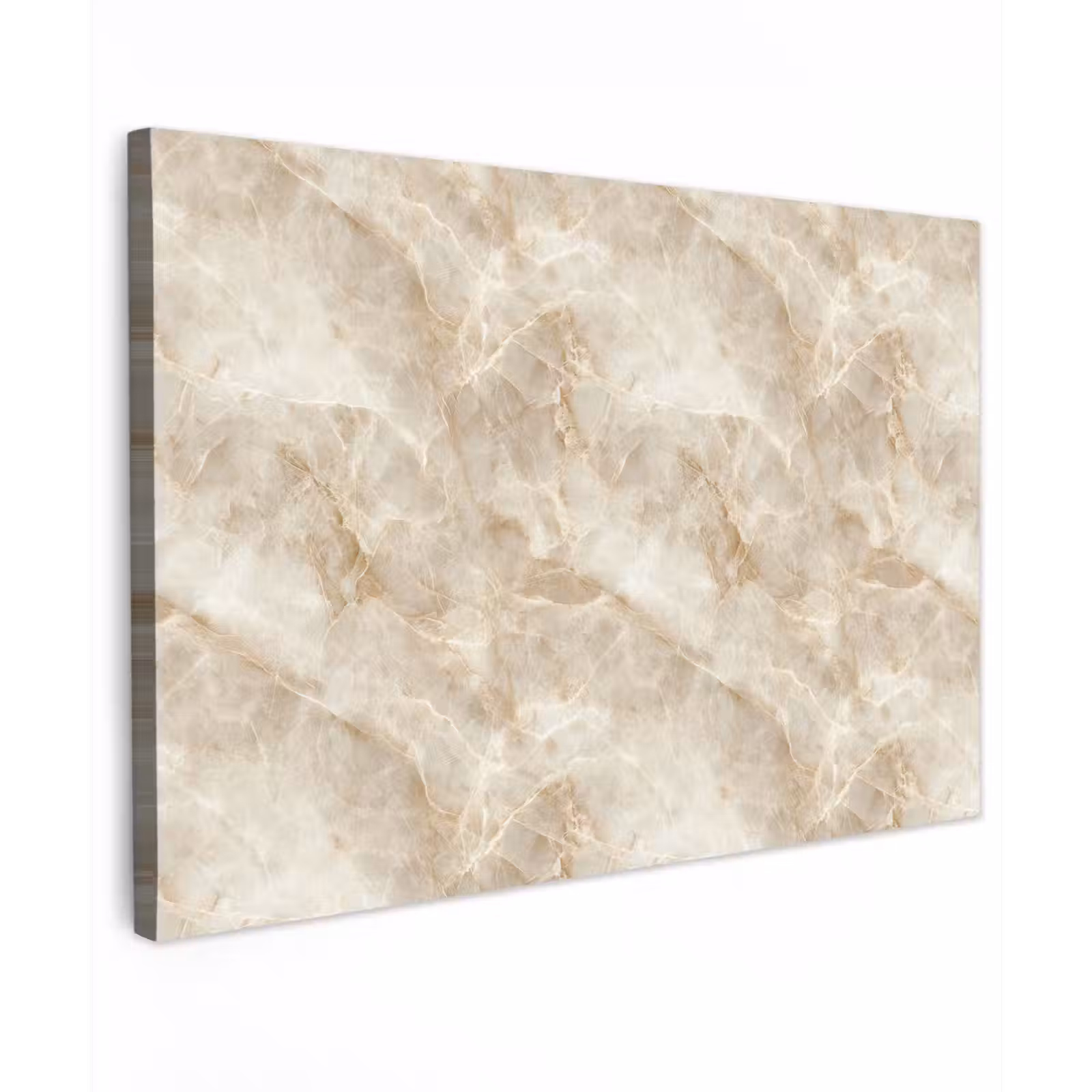 Canvas schilderij - Lichtbeige - Onyx - Subtiel — 1