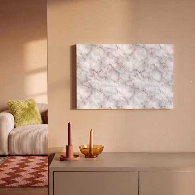Canvas schilderij - Grijs - Marmer - Klassiek - Aders — 2