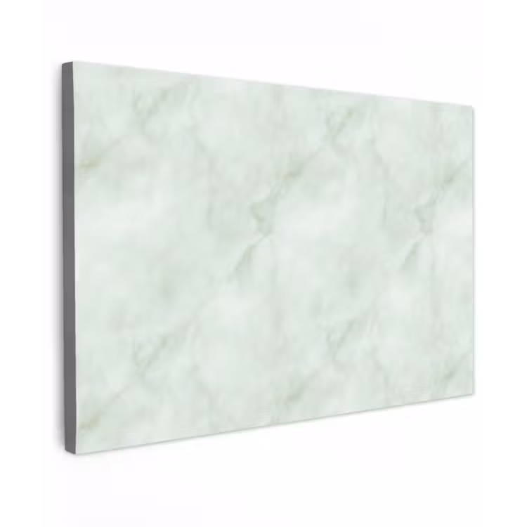 Canvas schilderij - Groen - Marmer - Vloeiende aders — 1
