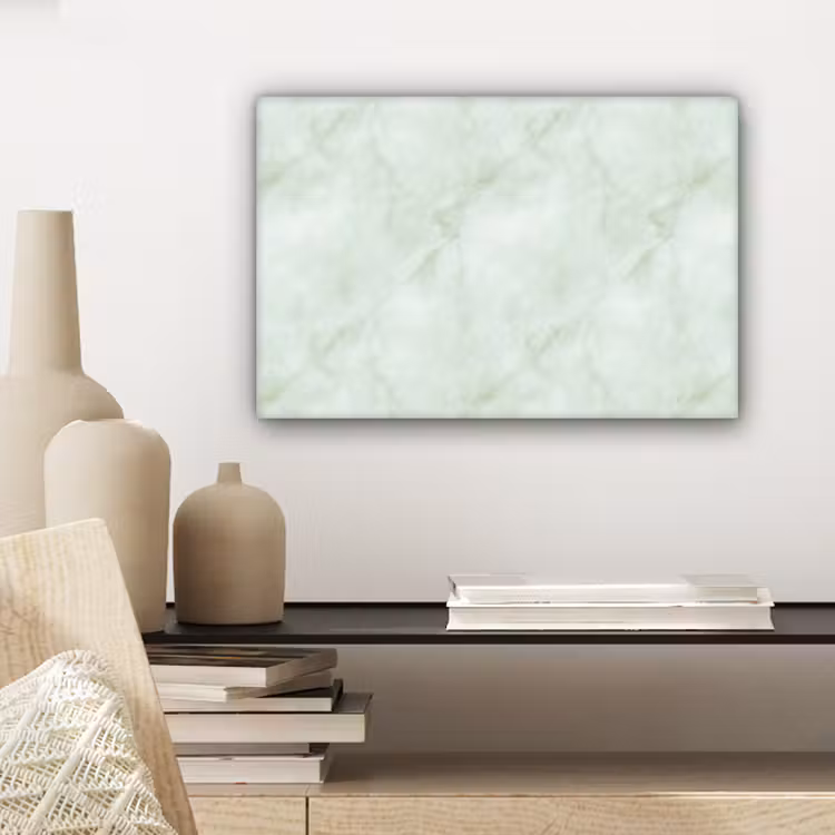 Canvas schilderij - Groen - Marmer - Vloeiende aders — 5