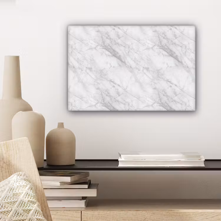 Canvas schilderij - Klassiek - Marmer - Grijs — 5