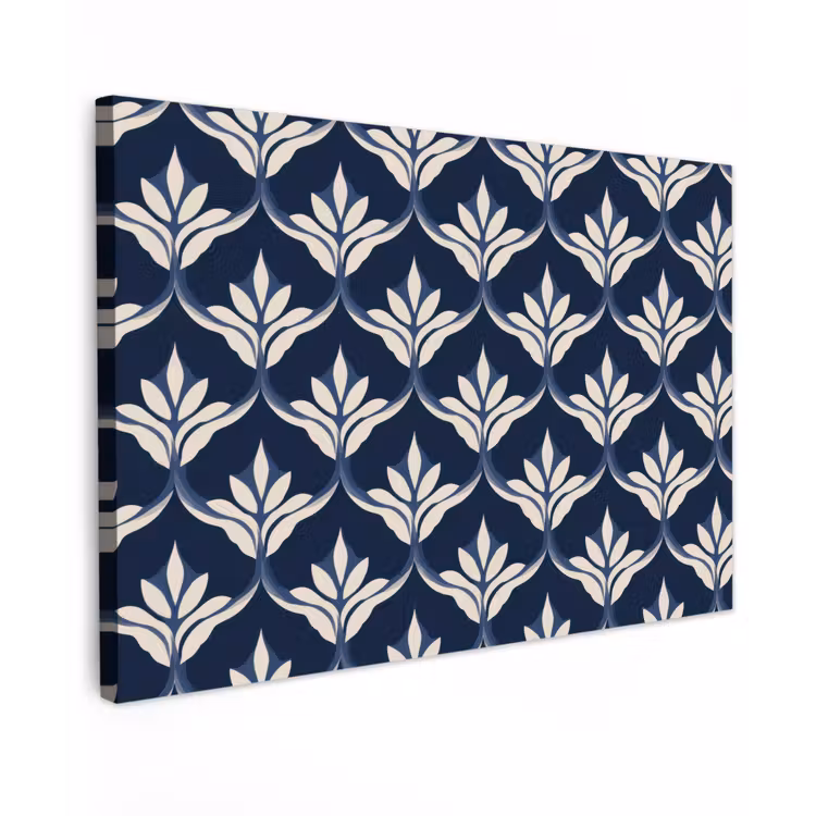Canvas schilderij - Modern - Ontwerp - Blauw — 1