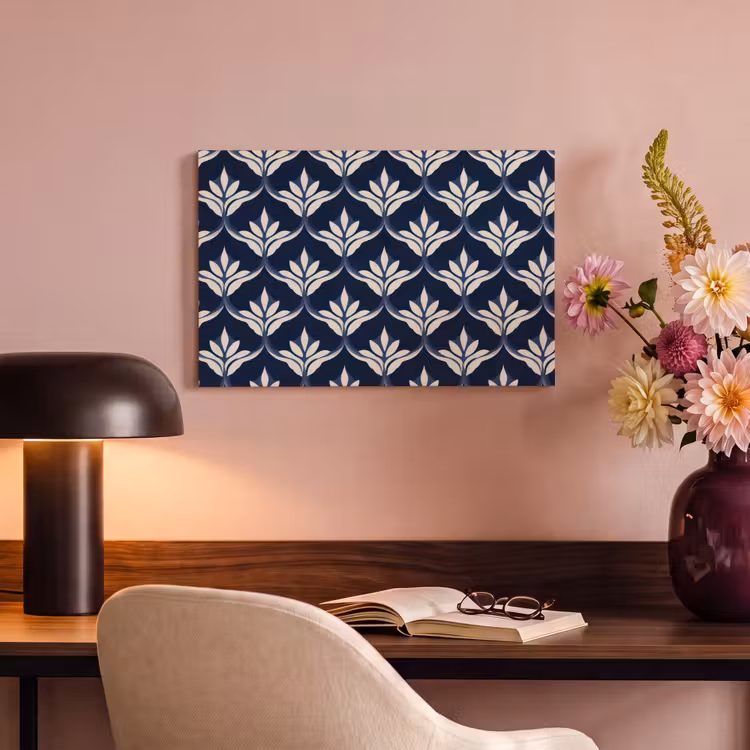 Canvas schilderij - Modern - Ontwerp - Blauw — 4
