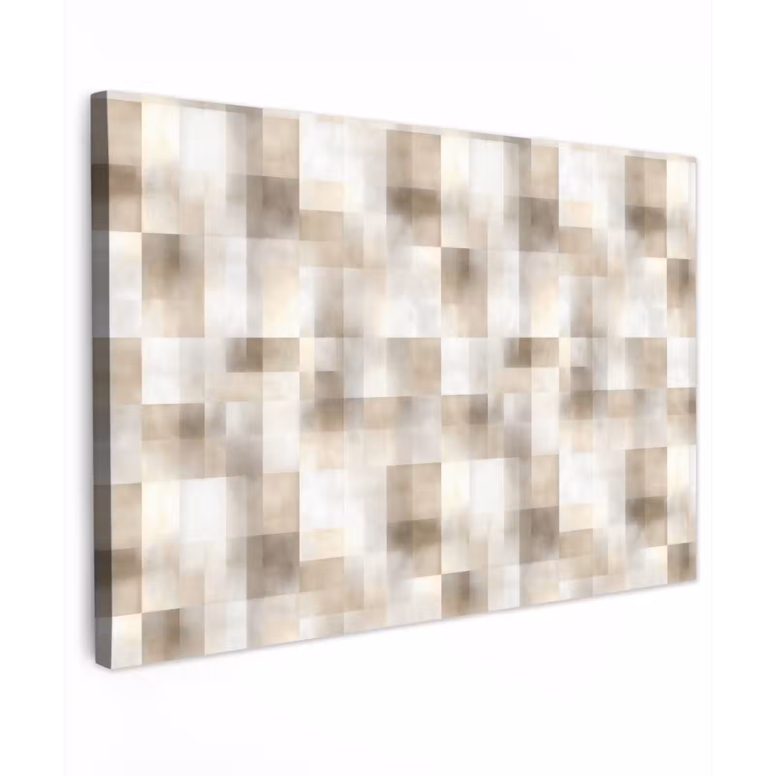 Canvas schilderij - Textuur - Linnen - Beige — 1