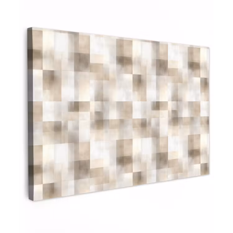 Canvas schilderij - Textuur - Linnen - Beige — 1