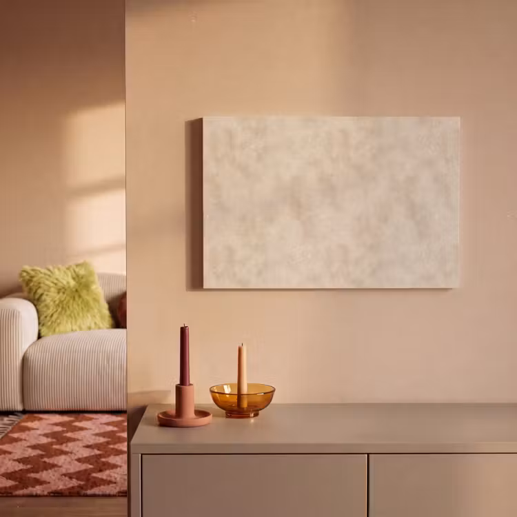 Canvas schilderij - Structuur - Spikkels - Beige — 2