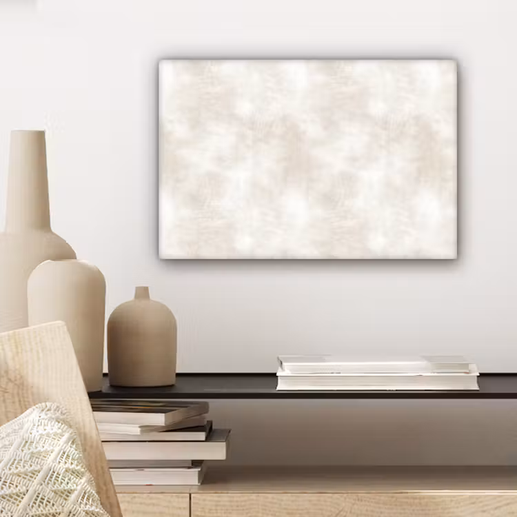 Canvas schilderij - Subtiel - Structuur - Beige — 5