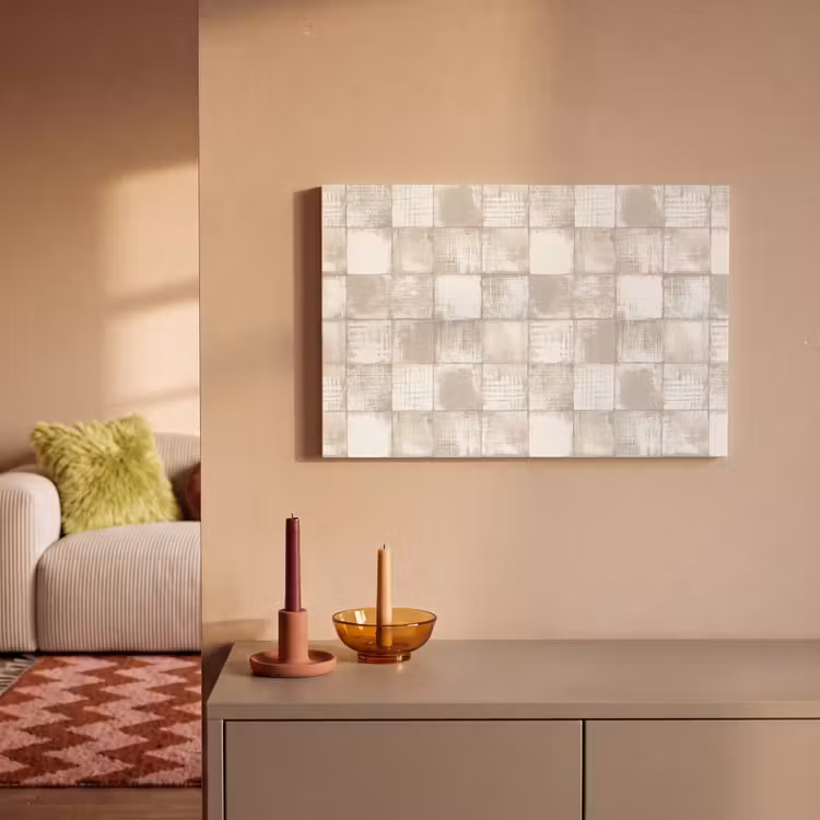 Canvas schilderij - Tegel - Patroon - Verweerd — 2